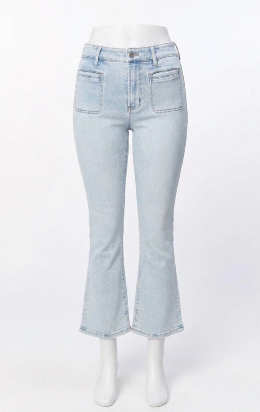 NEW DEAR JOHN DENIM jeanne flare jeans in harbor